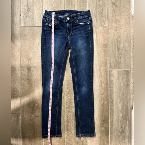 White House Black Market Skinny Jeans Dark Wash Size 00 Short - Picture 3 of 6